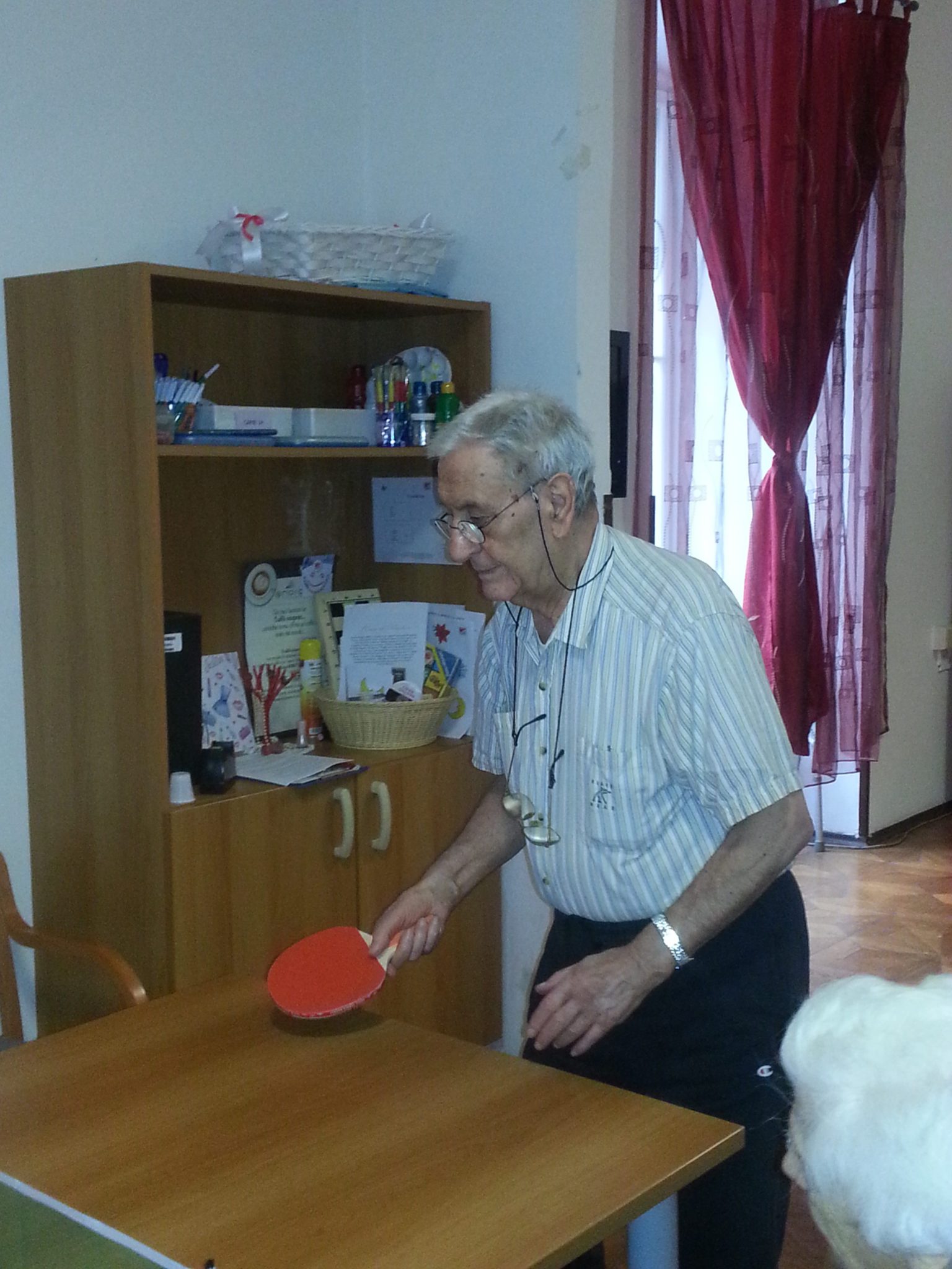 Un'immagine che ritrae mobilia, legna, tavolo, mordente per legno e camera.