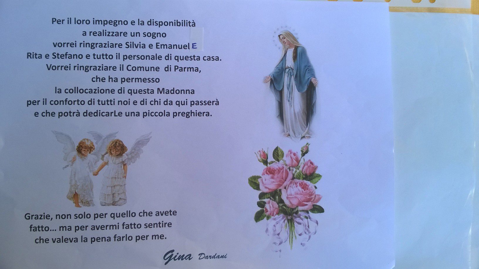 Un'immagine che ritrae personaggio immaginario, prodotto di carta, angelo, creatura soprannaturale e rosa.