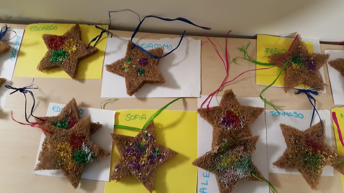 Un'immagine che ritrae carta, prodotto di carta, decorazione natalizia, mestiere e ornamento natalizio.