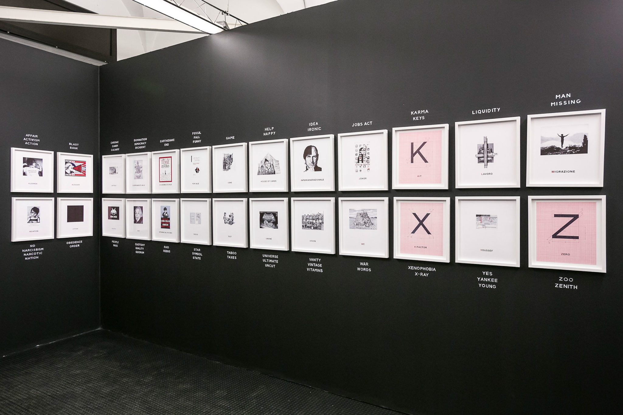 Un'immagine che ritrae graphic design, mostra, grafica, collezione e progetto.
