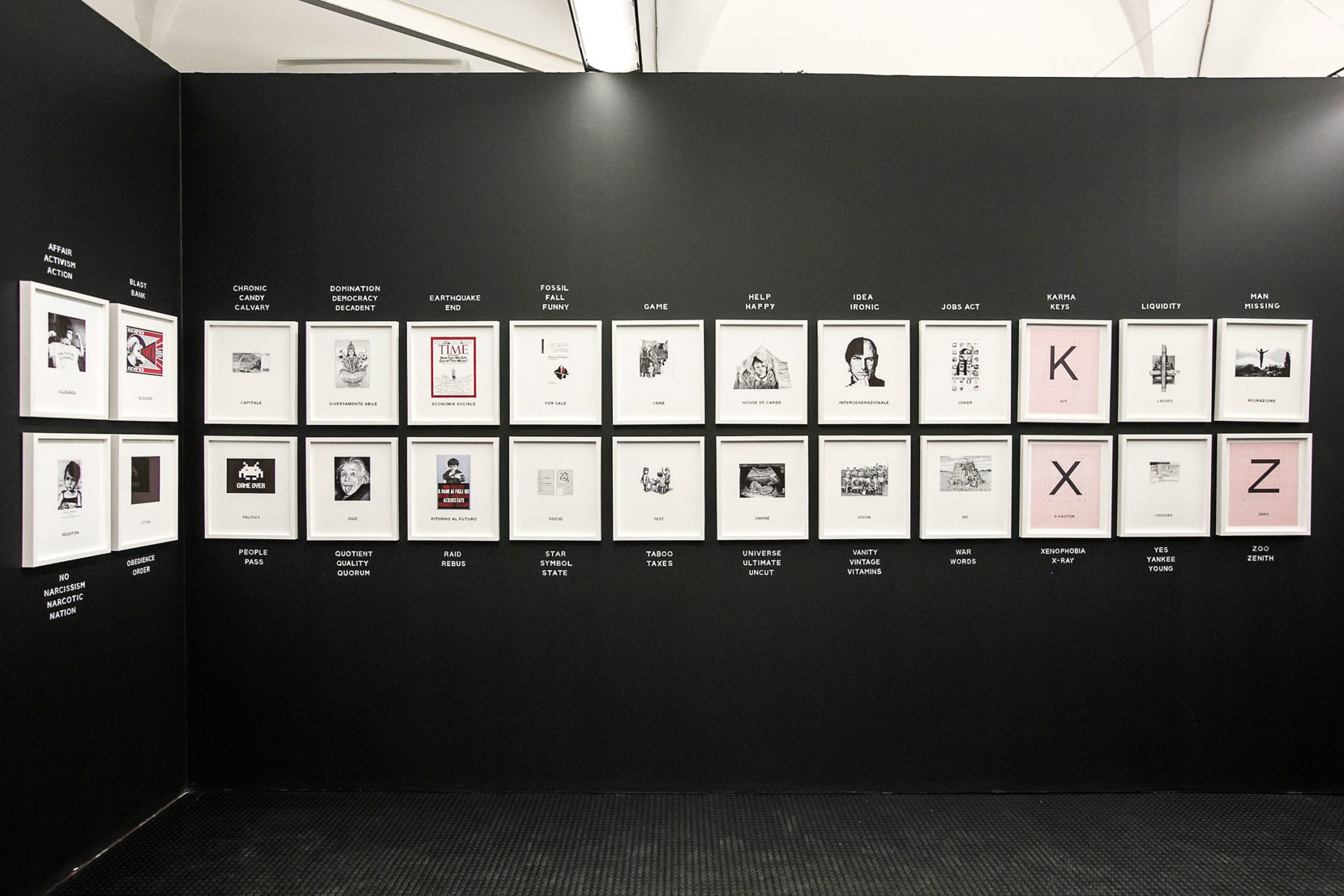 Un'immagine che ritrae collezione, graphic design, progetto, mostra e grafica.