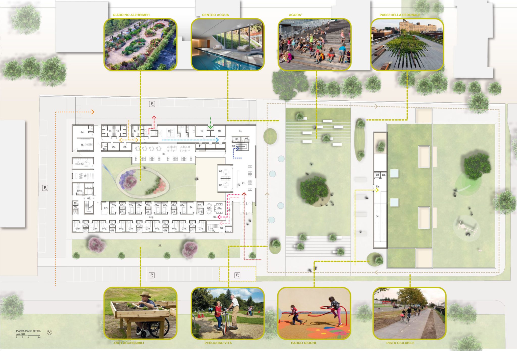 Un'immagine che ritrae piano, vista a volo d'uccello, progettazione urbana, mappa e modello in scala.